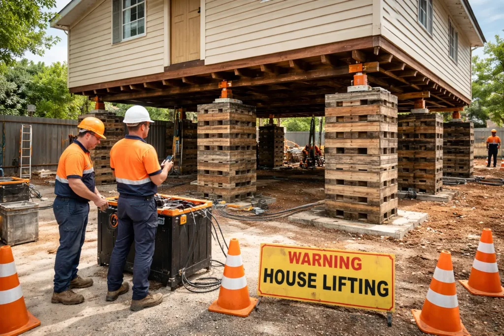 House lifting Brisbane service raising a home for structural repairs and foundation access