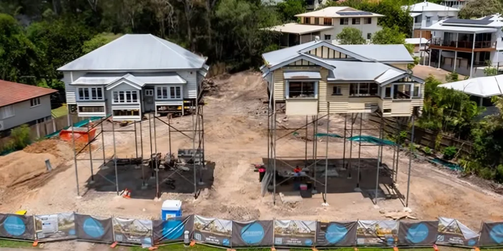 House raising Brisbane lifting a residential home to repair foundations and replace structural stumps