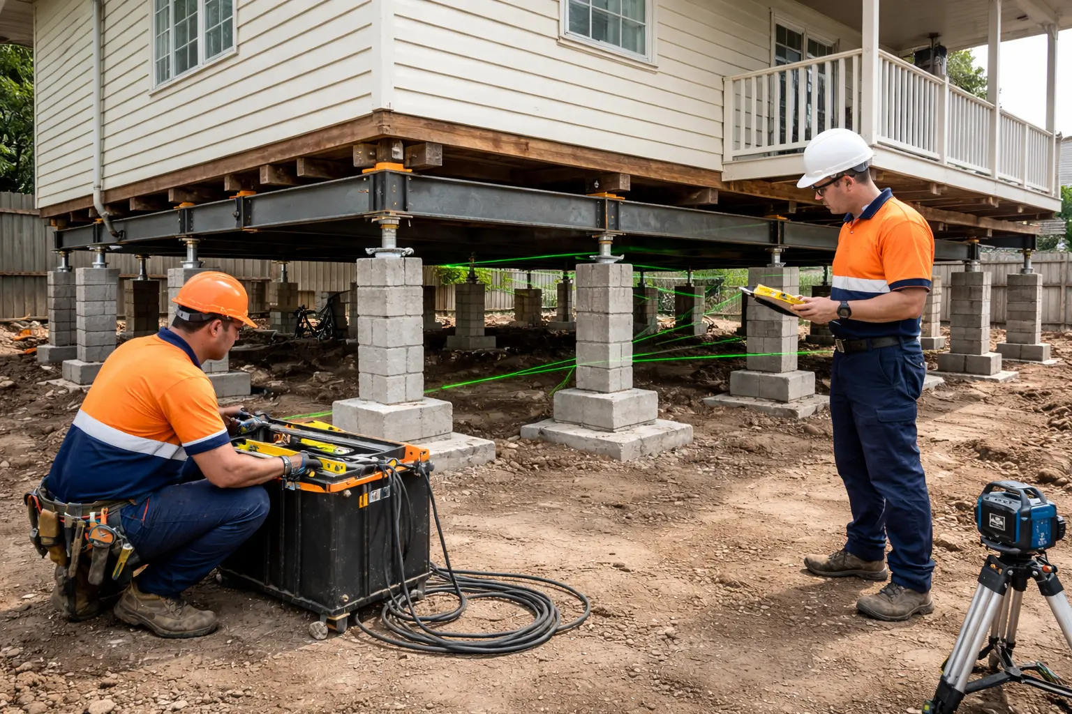 House re-levelling Toowong service correcting uneven floors and restoring structural alignment
